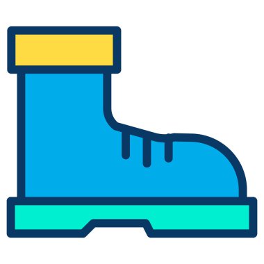 Boot . Web simgesi basit illüstrasyon