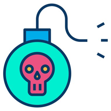 Bomba. Web simgesi basit illüstrasyon