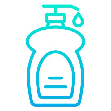 Sıvı sabun web simgesi basit vektör illüstrasyonu