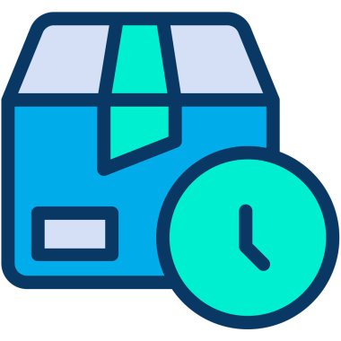 Paket web simgesi basit illüstrasyon