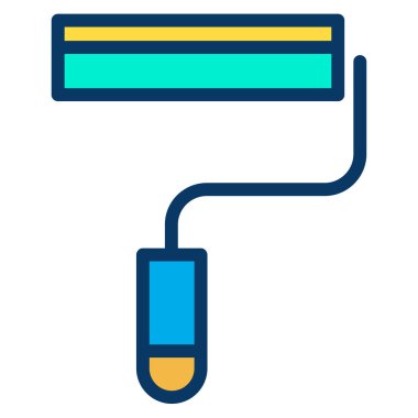 Boya silindiri. Basit resimleme