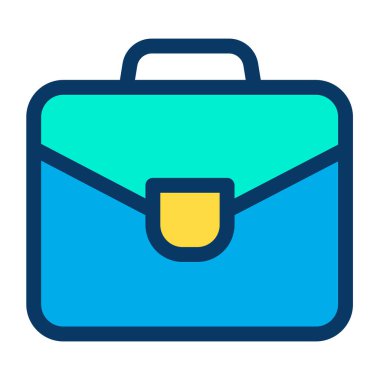 Çanta. Web simgesi basit illüstrasyon