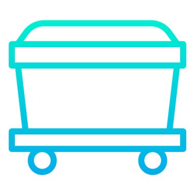 Alışveriş arabası. Basit resimleme