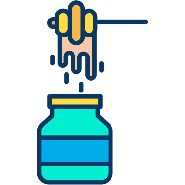 Bal Web simgesi basit vektör illüstrasyonu