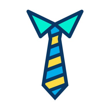 Takım elbisenin vektör çizimi, kravat