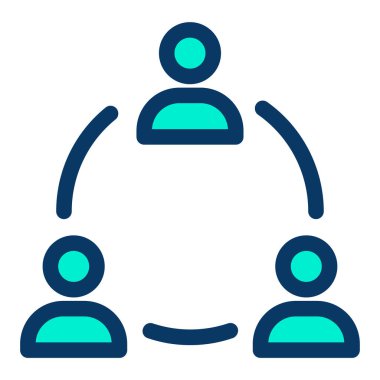 Basit UI profili simgesi, vektör illüstrasyonu