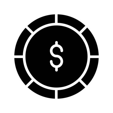 iş ve finans düz vektör simgesi 