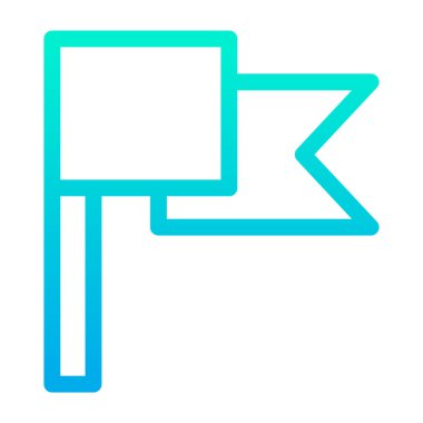 bayrak simgesi, vektör illüstrasyonu