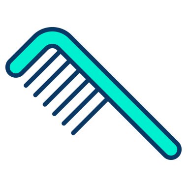 Beyaz arkaplan üzerindeki basit tarak vektör resimlemesi