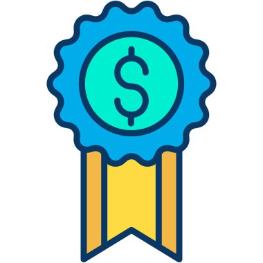 iş ve finans düz vektör simgesi 