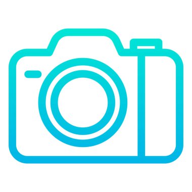 Kamera. Web simgesi basit illüstrasyon 