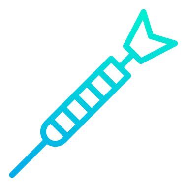 Şırınga. Web simgesi basit tasarım