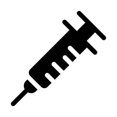 şırınga basit simgesi, vektör çizim