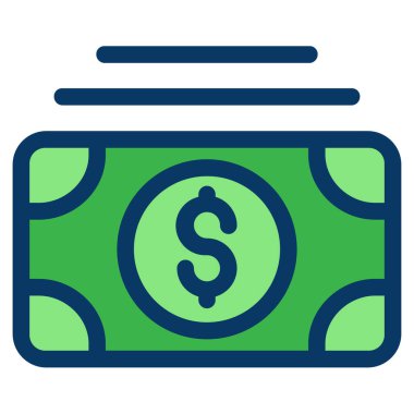 iş ve finans düz vektör simgesi 