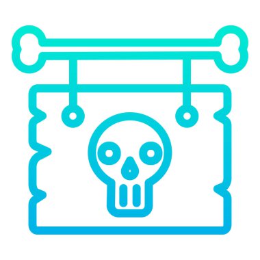 Pano web simgesi, vektör illüstrasyonunu imzala 