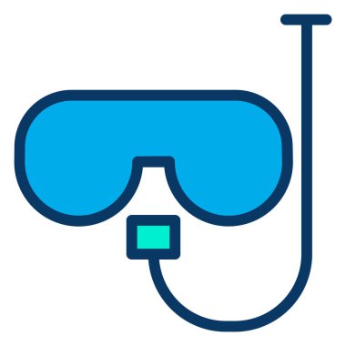 Dalış maskesi. Basit tasarım