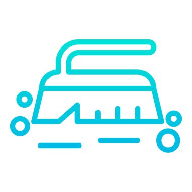 Beyaz arkaplanda basit fırça vektör resimleme