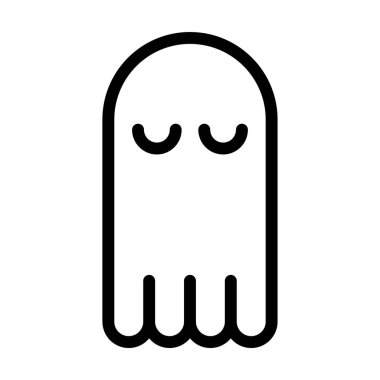 Arka planda Hayalet simgesinin vektör illüstrasyonu, kapat