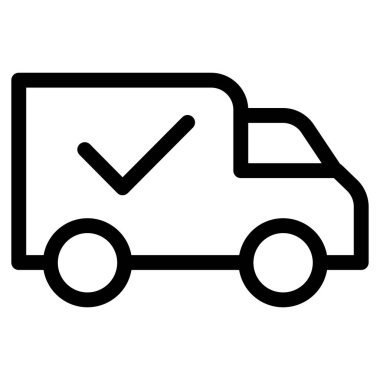 Beyaz arkaplanda basit vektör simgesini taşı