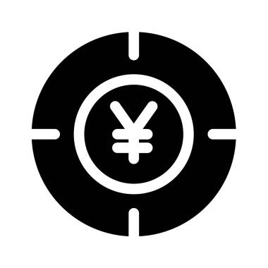 Para için. Web simgesi basit illüstrasyon 