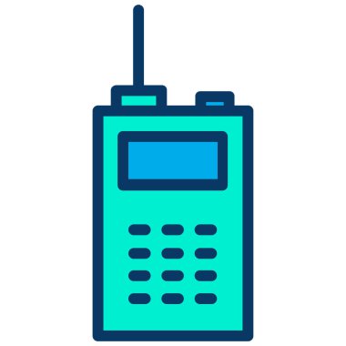 Radyo. Web simgesi basit illüstrasyon