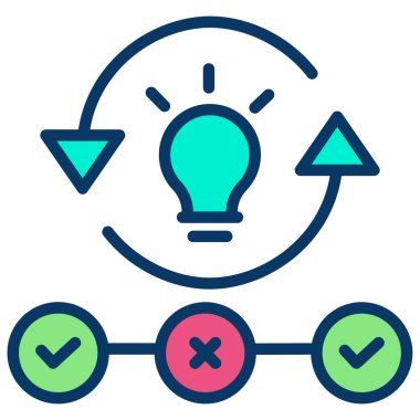 Bir fikrim var. Web simgesi basit illüstrasyon