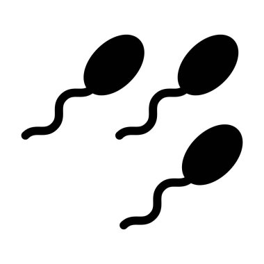Sperm. Web simgesi basit illüstrasyon