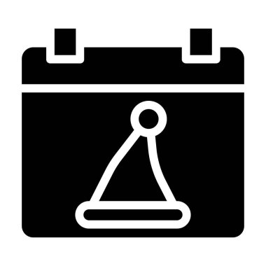 Takvim. Web simgesi basit illüstrasyon