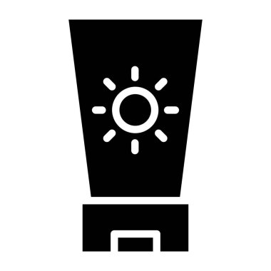 Güneş. Web simgesi basit illüstrasyon