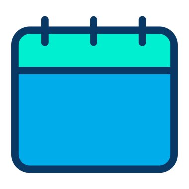 Takvim simgesi vektör illüstrasyonu