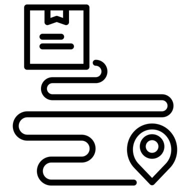 Harita. Web simgesi basit illüstrasyon