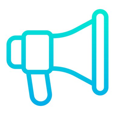 megafon simgesi, vektör illüstrasyonu