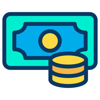 Para için. Web simgesi basit illüstrasyon 