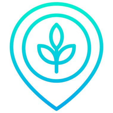 konum minimalist vektör simgesi beyaz üzerinde izole 