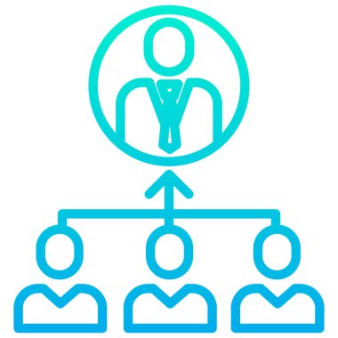 yönetim web simgesi basit illüstrasyon