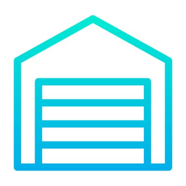 Bina. Web simgesi basit illüstrasyon