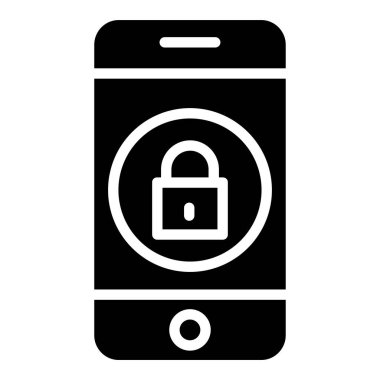 Şifre basit simge, vektör illüstrasyonu