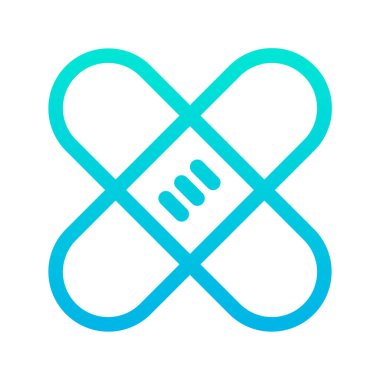 vektör bandaj tıbbi simgesi, basit işaret