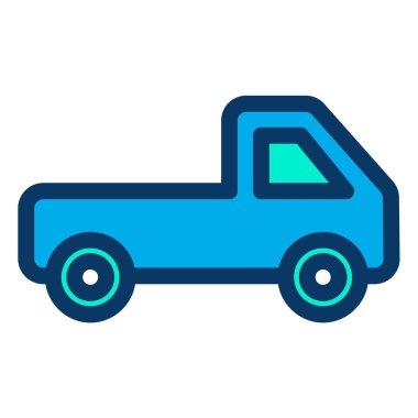 Araç simgesi, vektör illüstrasyonu