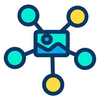 Basit resim simgesi, vektör illüstrasyonu