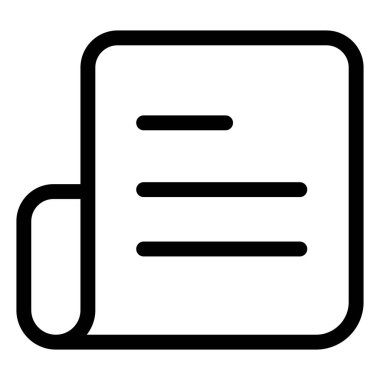 belge ikon vektör illüstrasyonu