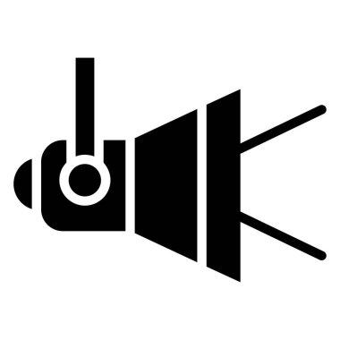 Spotlight web simgesi basit illüstrasyon