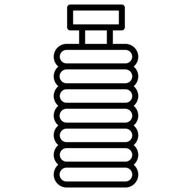 Su şişesi. Basit resimleme