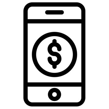 iş ve finans düz vektör simgesi 