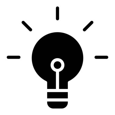 Bir fikrim var. Web simgesi basit illüstrasyon 