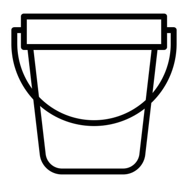 Kova. Web simgesi basit illüstrasyon