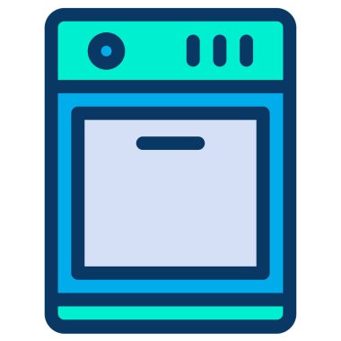 Fırın. Web simgesi basit illüstrasyon