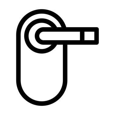 Kapı. Web simgesi basit illüstrasyon