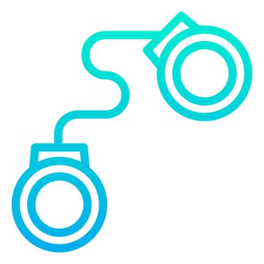 Kelepçe süpürme simgesi, vektör illüstrasyonu 