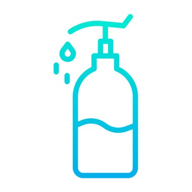 Losyon web simgesi basit vektör illüstrasyonu